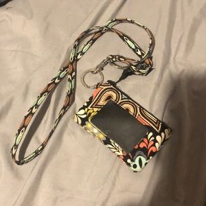 Vera Bradley lanyard wallet
